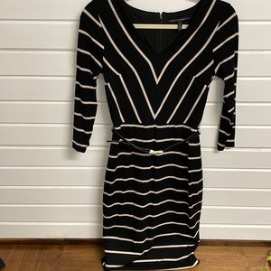 WHBM striped jersey knit dress